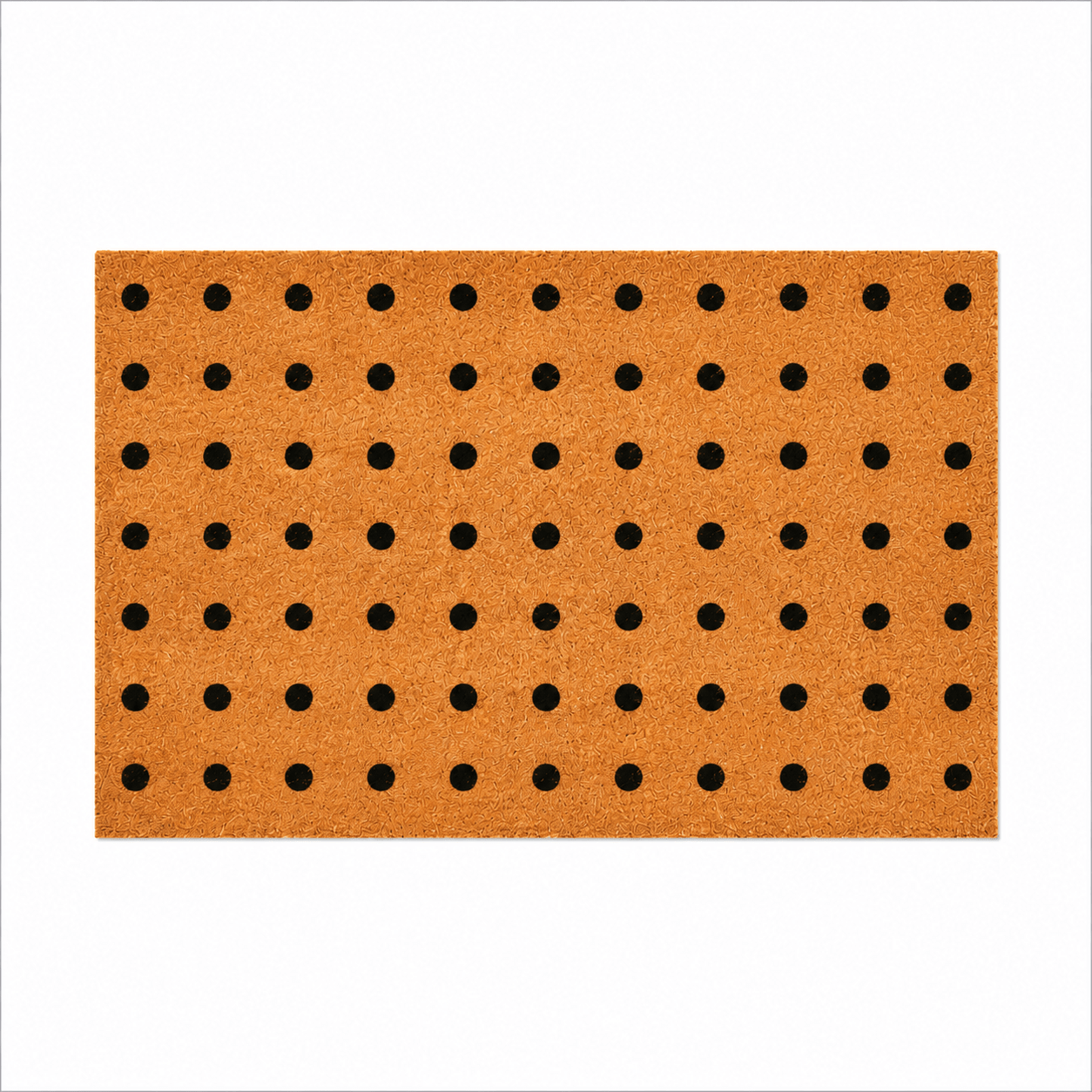 Kokosmat Dots – Moderne Kokosmat met Stippenpatroon - matdirect.nl