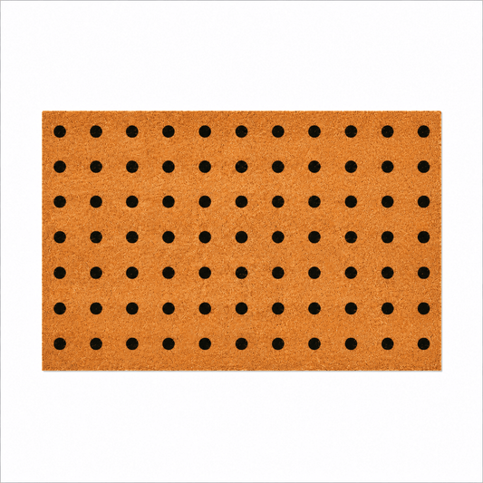 Kokosmat Dots – Moderne Kokosmat met Stippenpatroon - matdirect.nl