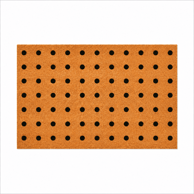 Kokosmat Dots – Moderne Kokosmat met Stippenpatroon - matdirect.nl